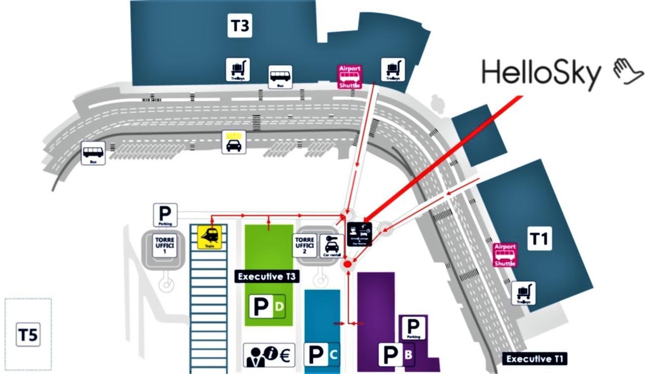 Air Rooms Rome Airport By Hellosky Fiumicino Eksteriør billede